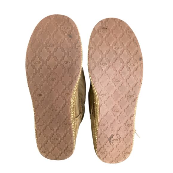 UGG Boots Women’s SZ8 “Mammoth” Fringe On TheSide Tall Suede Leather Camel Color - Picture 6 of 7